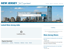 Tablet Screenshot of newjerseyjobdepartment.com